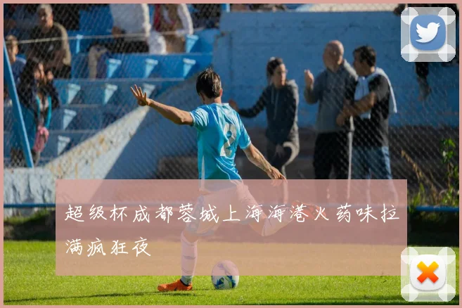 超级杯成都蓉城上海海港火药味拉满疯狂夜