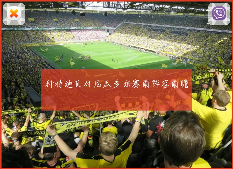 科特迪瓦对厄瓜多尔赛前阵容前瞻