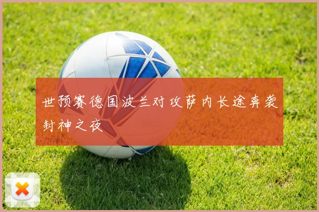 世预赛德国波兰对攻萨内长途奔袭封神之夜